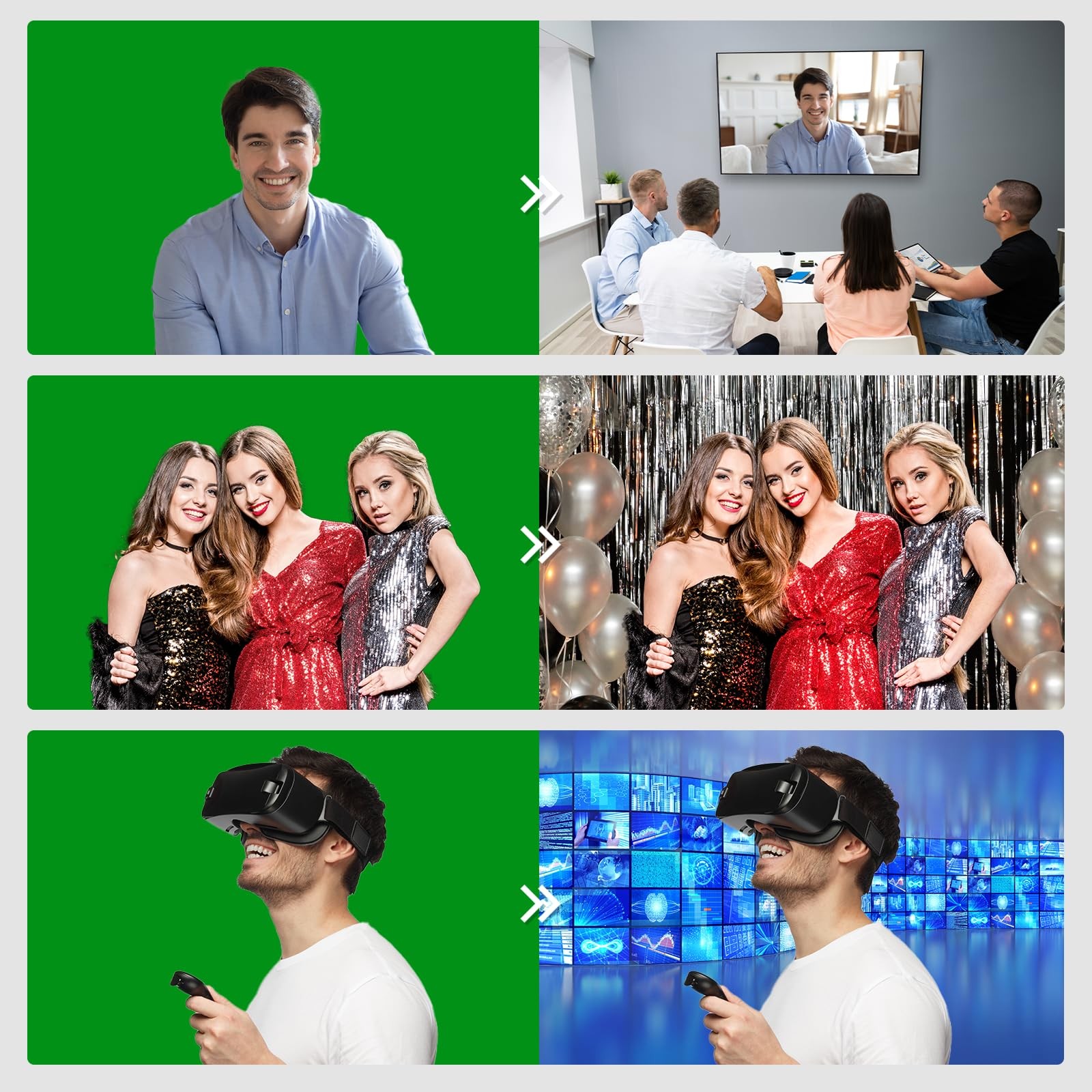 BEIYANG 10 Ft x 12 Photography Backdrop Green Screen, 10x12ft,