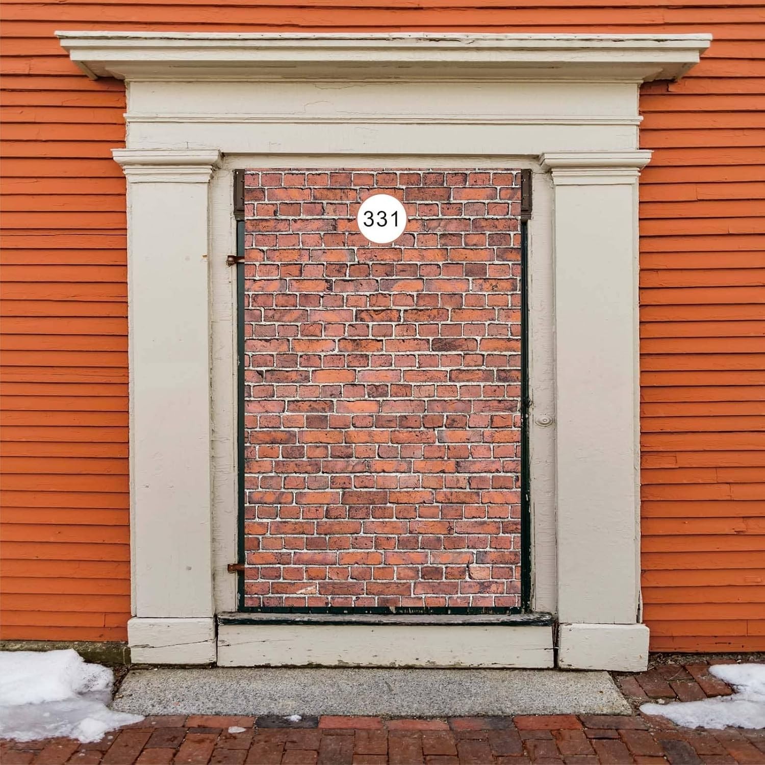 78.7″ x 49.2″ Old Red Brick Wall Curtain – Perfect for Halloween and Birthdays