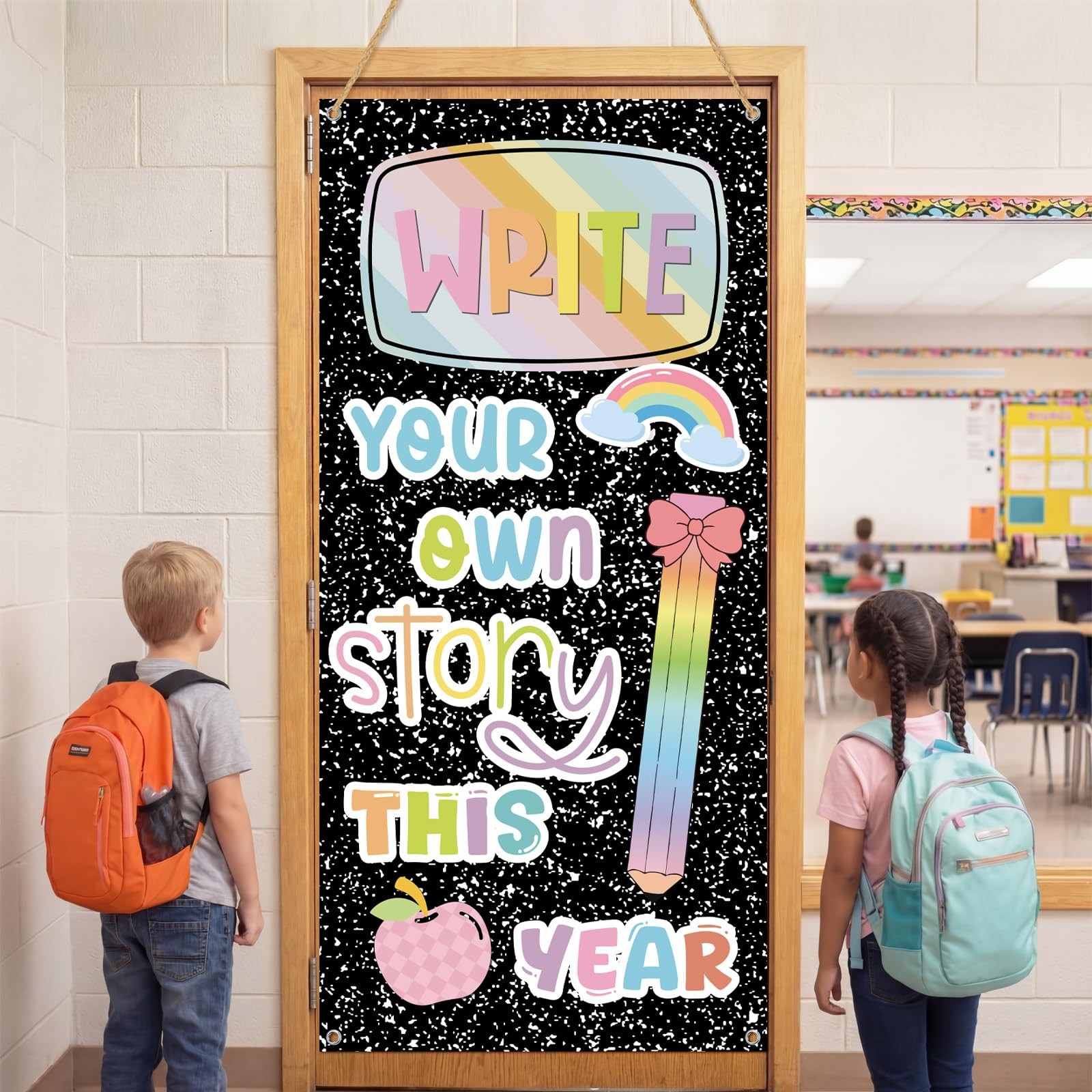 Composition Book Door Cover Back to School Classroom Decoration Composition N…