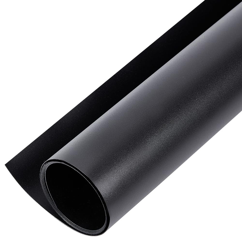 40×15 Inch Matte Black PVC Vinyl Photography Backdrop Photo Studio Background