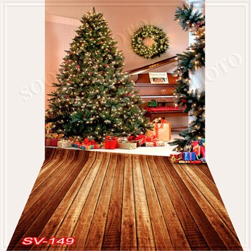 10’x20’CP Christmas Season Scenic Microfiber Fabric background backdrop SV149