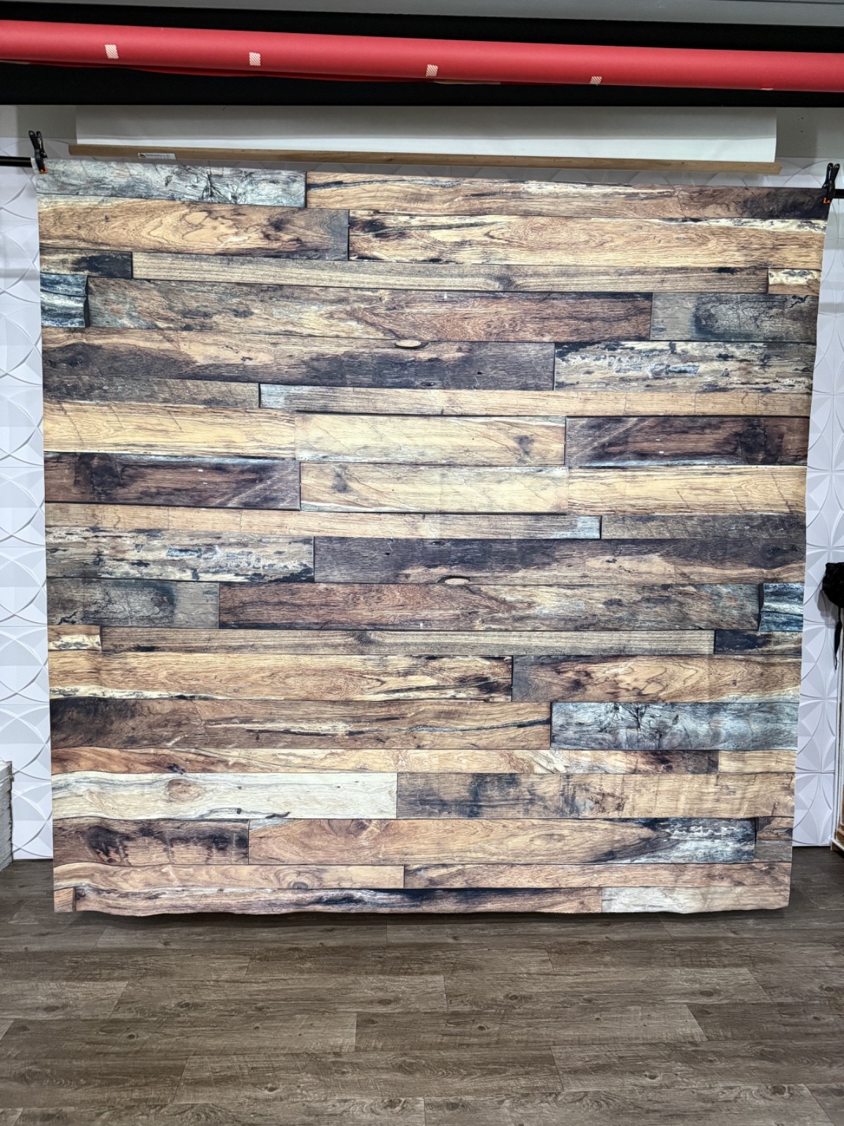 8×8 Denny Manufacturing Co. CP7961 Mixed Wood Freedom Cloth Backdrop