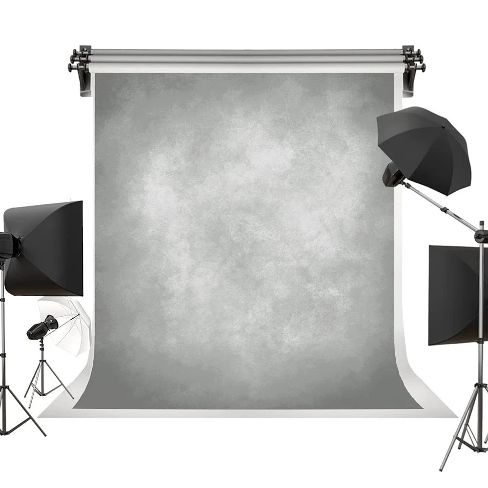 5x7ft Vintage Backdrops Abstract Grey Portrait Photo Backdrop for Photography
