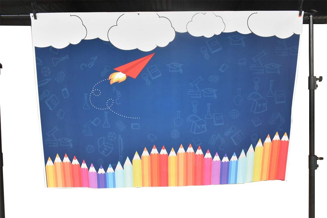 7×5 Ft Welcome Back To School Backdrop Old Classroom Chalkboard Studio Prop