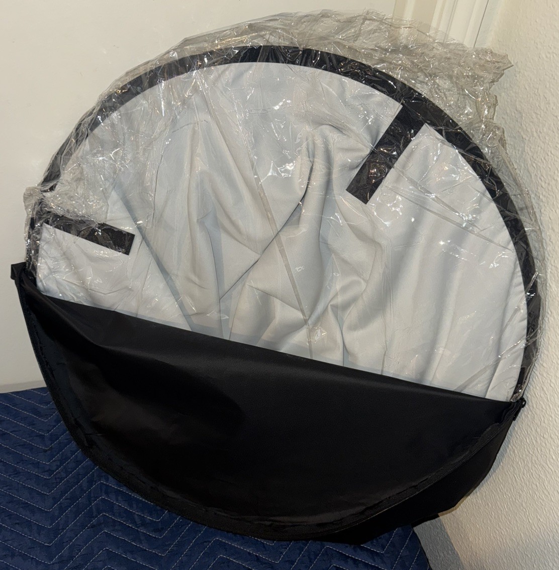 New Fovitec Black&White Pop Up Reversible & Collapsible Backdrop Twist Fold Flex