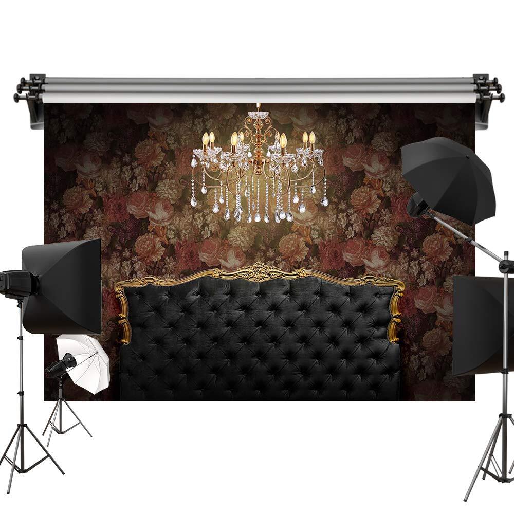 7x5ft Retro Boudoir Backdrop Headboard Photography Studio Prop Background