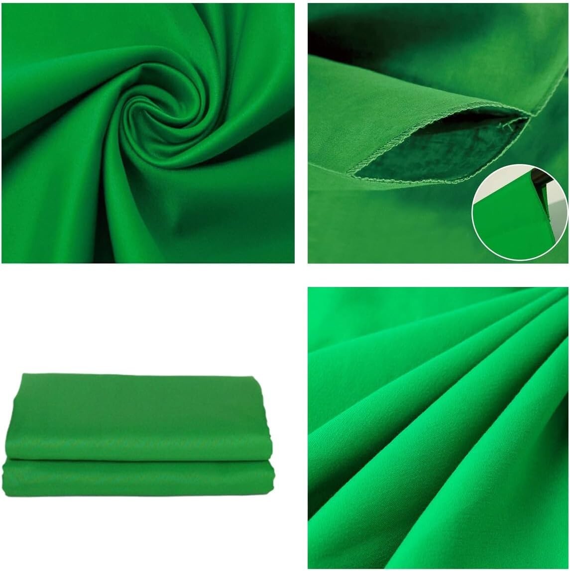 Background Solid Green Backdrop Muslin Portrait 5x7ft,