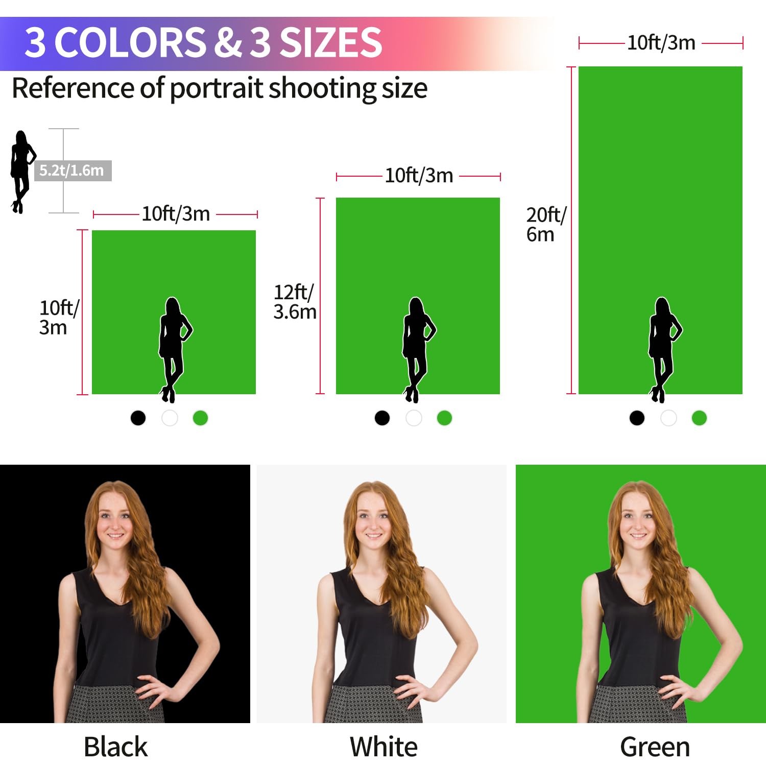 Green Screen Backdrop 10×10 ft, Chroma Key Greenscreen Background for Streami…