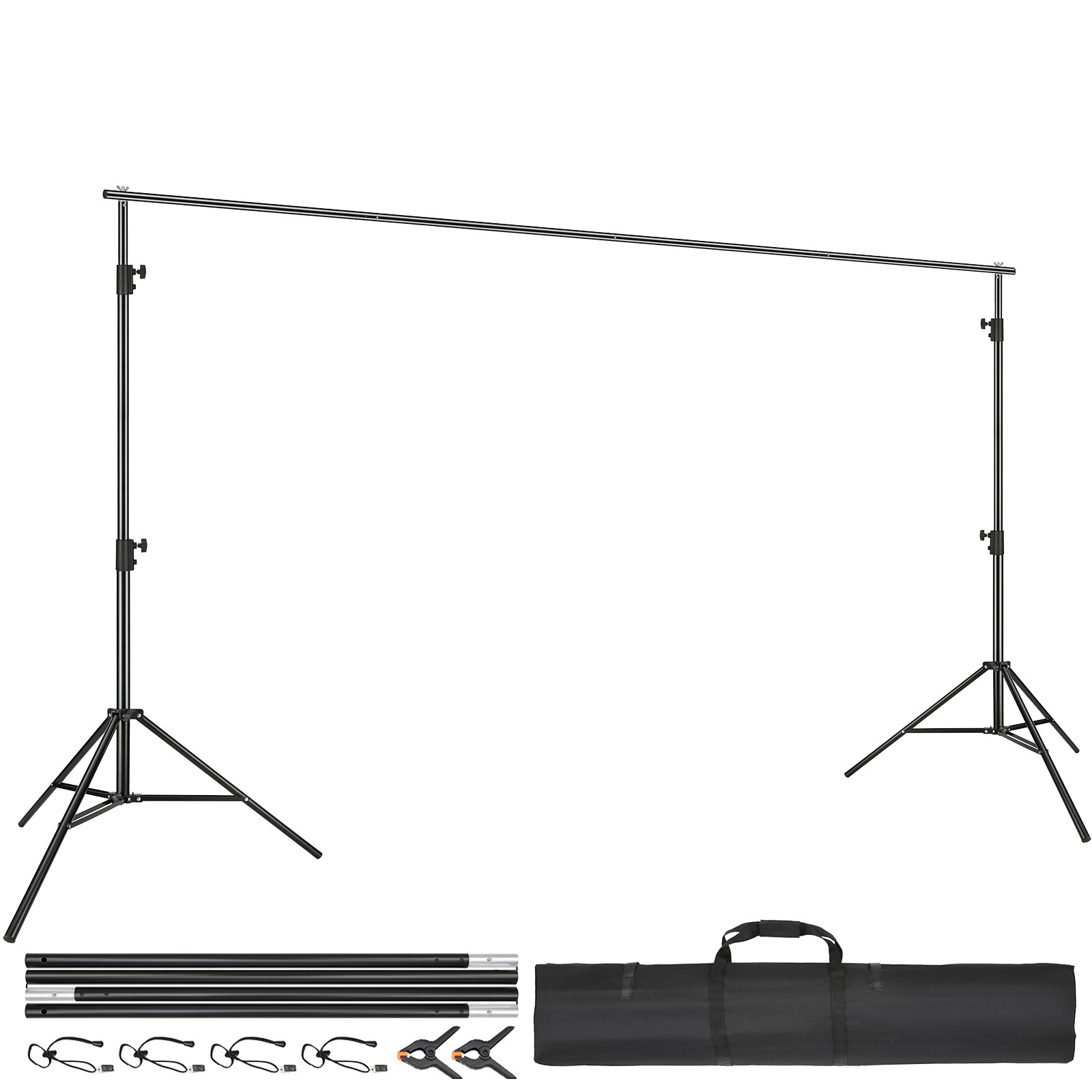 Uimoso Durable Adjustable Backdrop Stand for Photography, 11.5×9.6ft