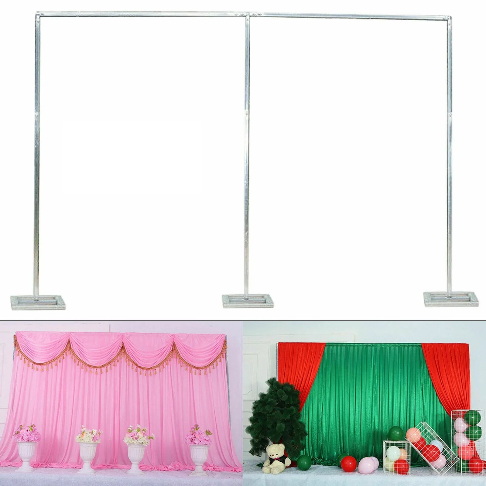 10x20Ft Wedding Backdrop Stand Heavy Duty Pipe Kit Curtain Frame Photography