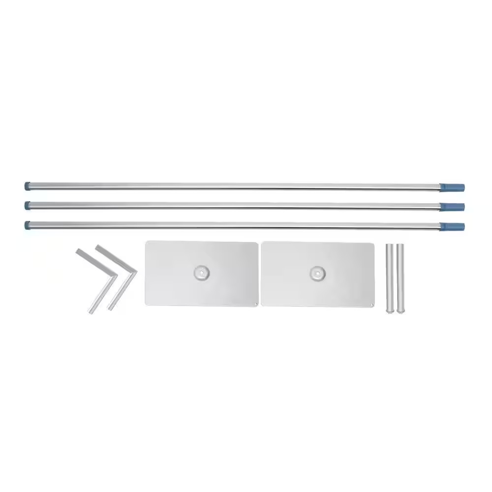 118 In. X 118 In. Stainless Steel Professional Backdrop Stand Pipe Kit Height Ad