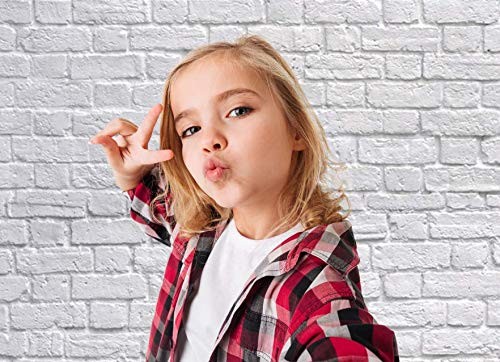 8x8FT White Brick Wall Photo Backdrop Thin Vinyl Photography Background Prop