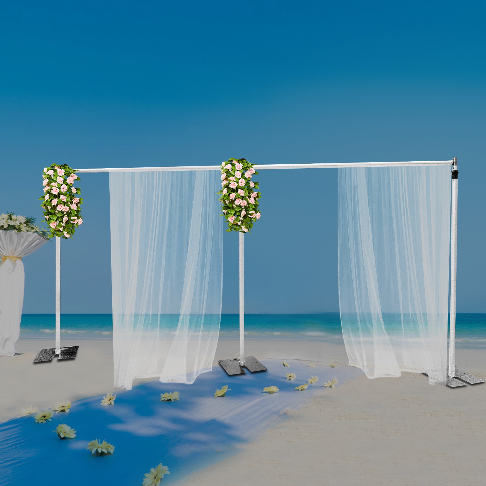 20x10ft Adjustable Photography Background Support Pipe Drape Backdrop Stand Kit