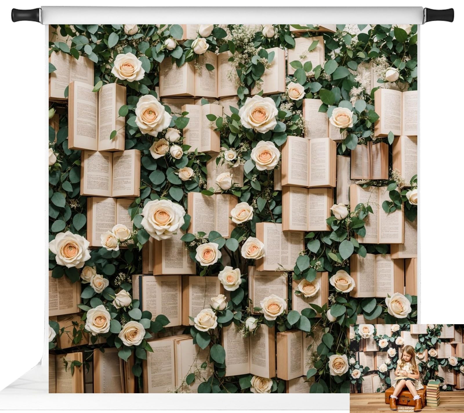 Kate 10x10ft/3x3m Book Backdrop for Photography Flower 10x10ft, BH1053993