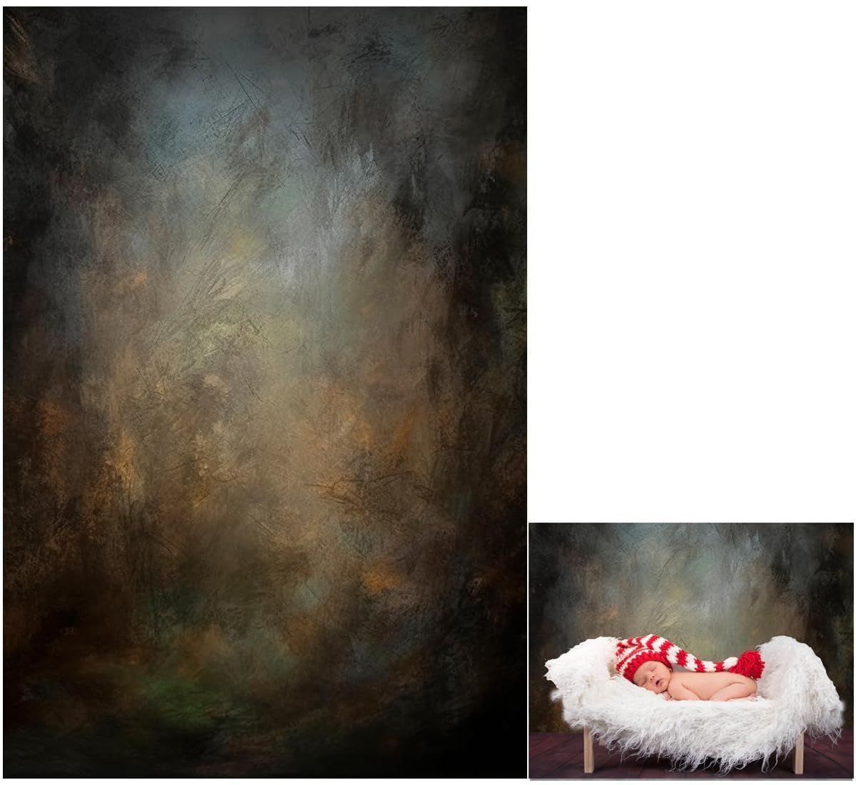 5x7ft Old Master Mottled Portrait Photography Backdrops 5x7ft, LM-06105