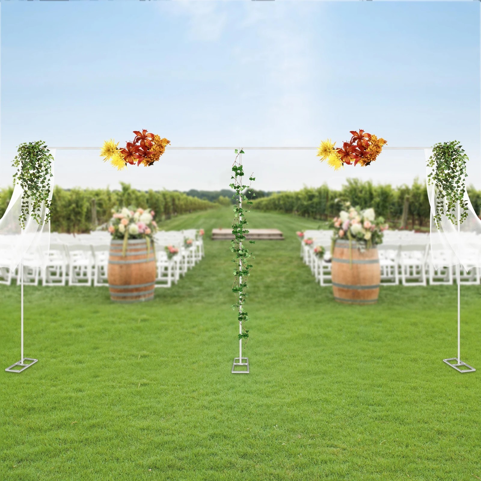 10x20Ft Wedding Backdrop Stand Heavy Duty Pipe Kit Curtain Frame Photography