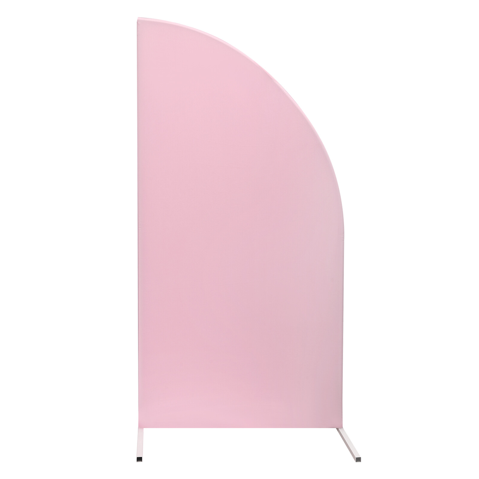 Wedding Arch Backdrop Stand Pink White Carbon Steel Frame Removable Cover