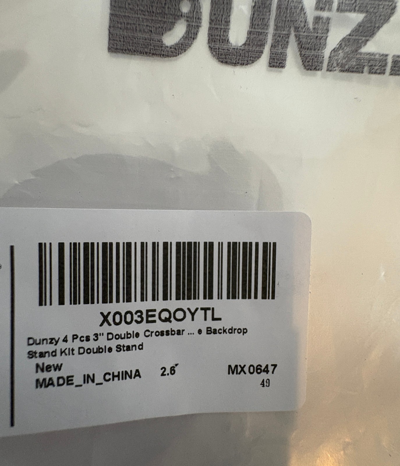 NEW Dunzy 4Pcs 3″ Double Crossbar-Backdrop Hangers