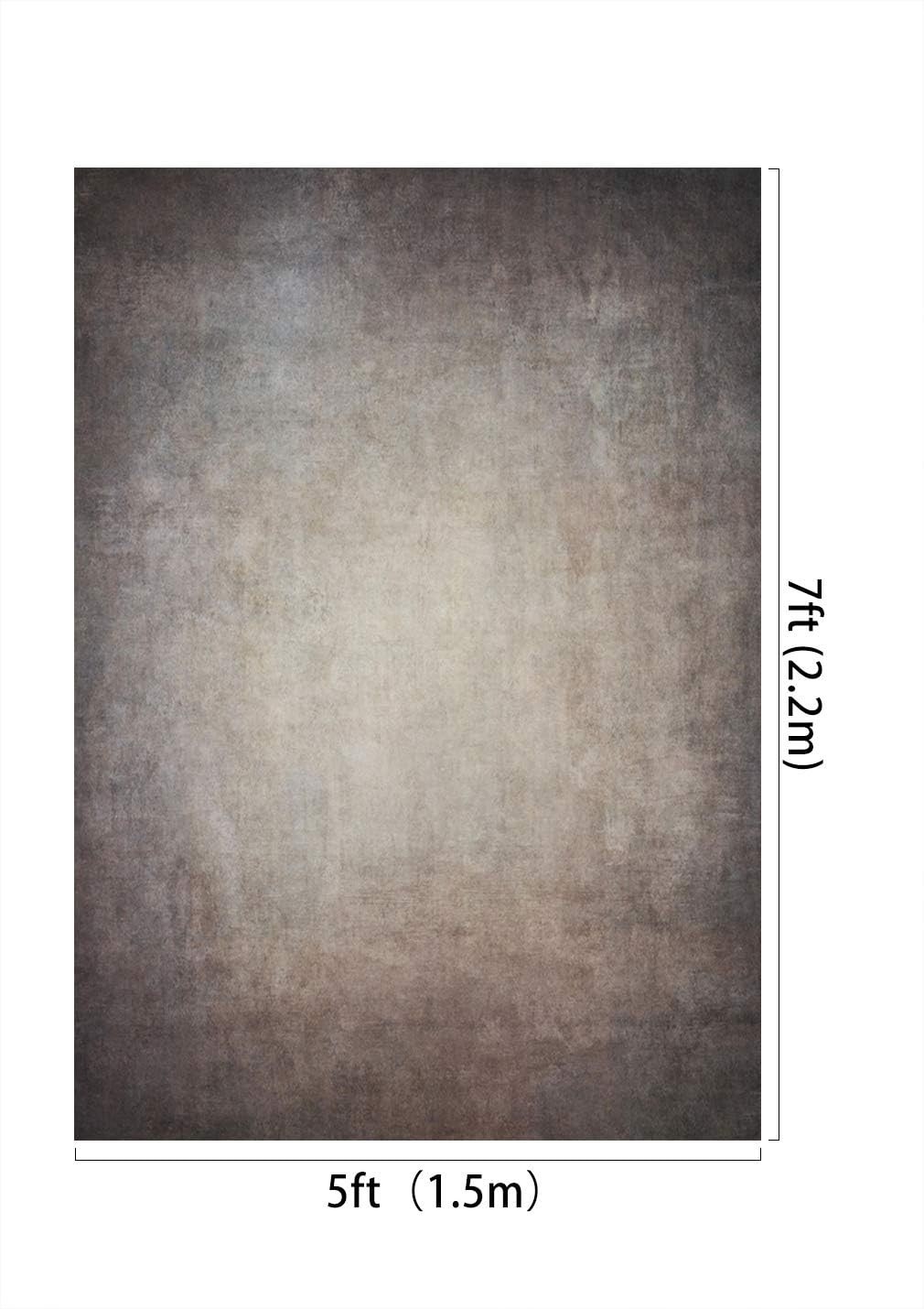 5Ft(W) X7Ft(H) Gray Canvas Portrait Photo Backdrop Muslin Studio Abstract Grunge