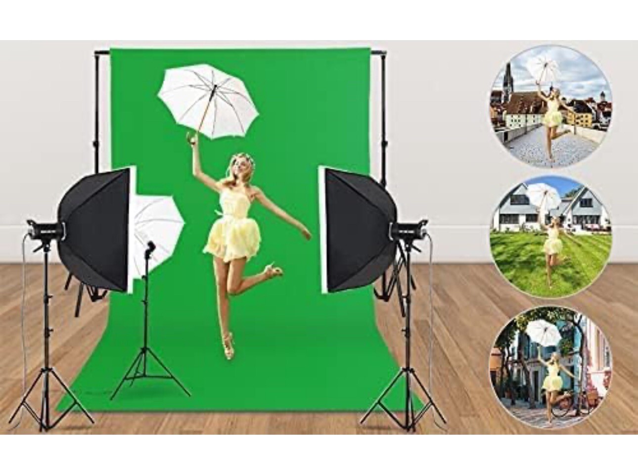 Green Screen Backdrop 5x7ft Non-Woven Fabric Photo Background Studio Photography