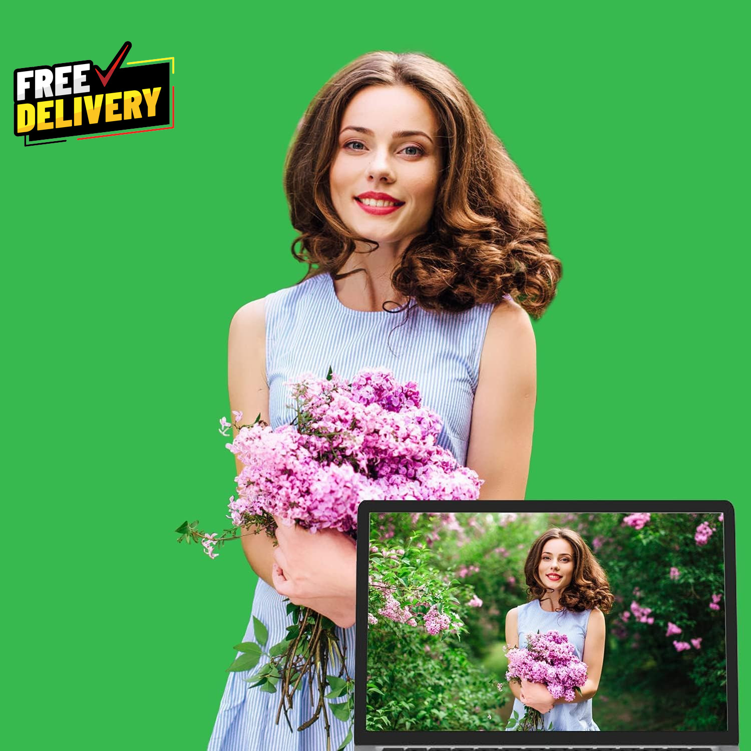 Green Backdrop 5 X 6.5Ft Screen Cloth Background Tiny Screen Sheet for V……..