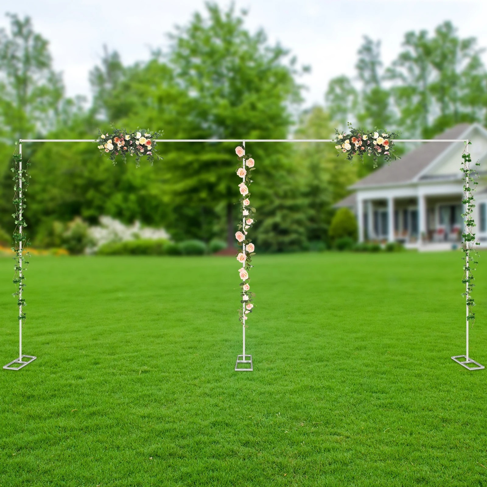 10x20Ft Wedding Backdrop Stand Heavy Duty Pipe Kit Curtain Frame Photography