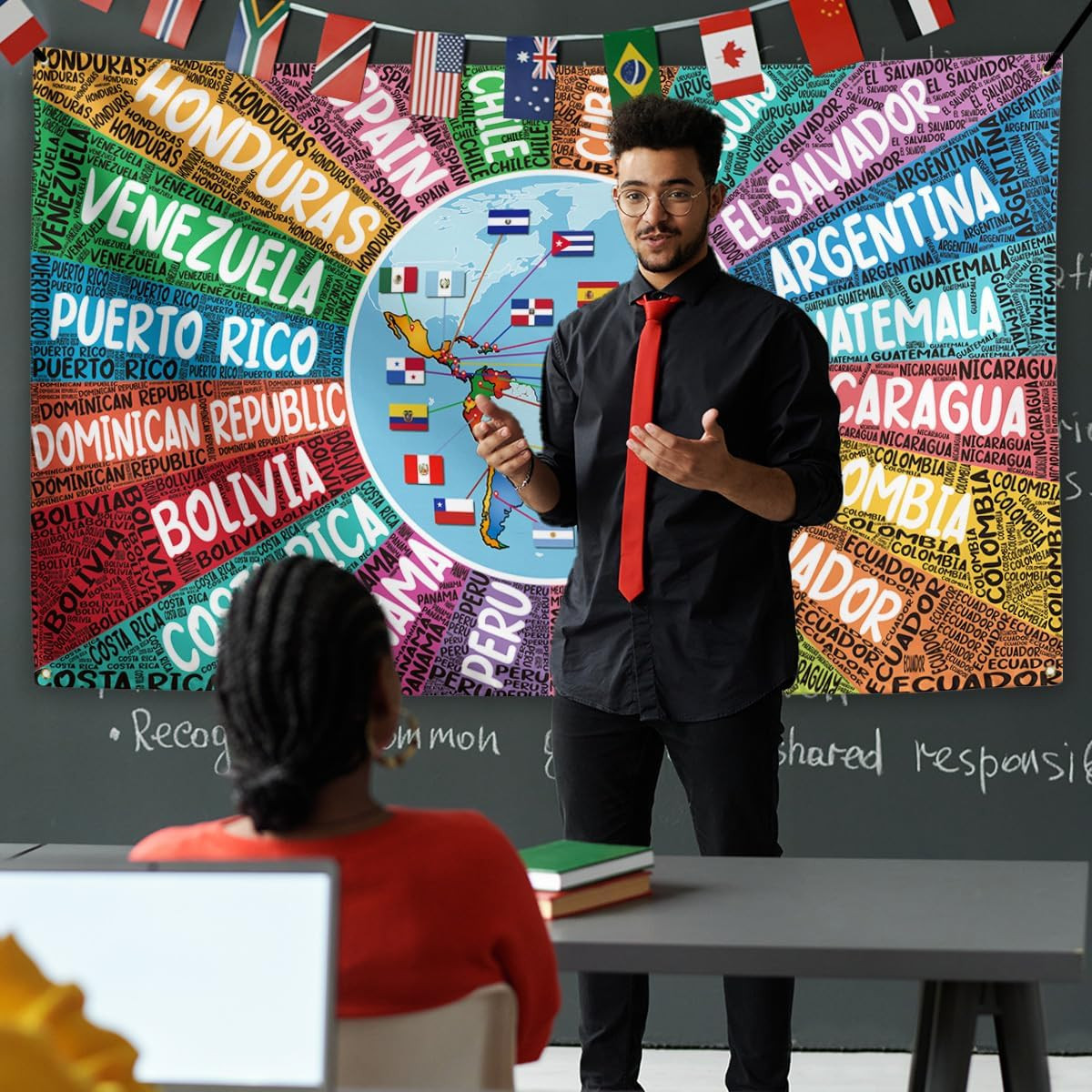 Hispanic Heritage Month Decorations Latin American Banner Spanish Classroom D…