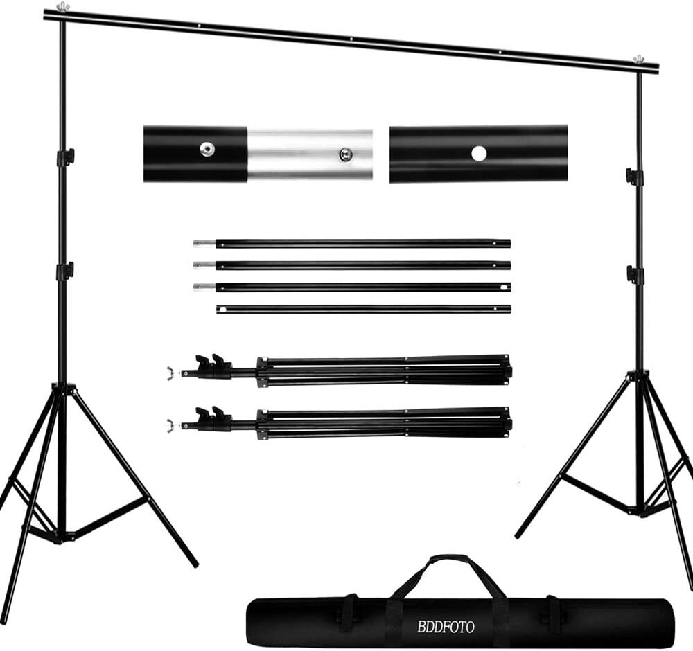 BDDFOTO backdrop stand with carry case. Used but good condition. 6.5x10ft/2x3m