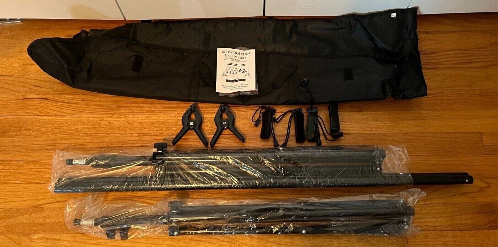 SLOW DOLPHIN Photo Video Studio 10Ft Adjustable Backdrop Support System Kit Back