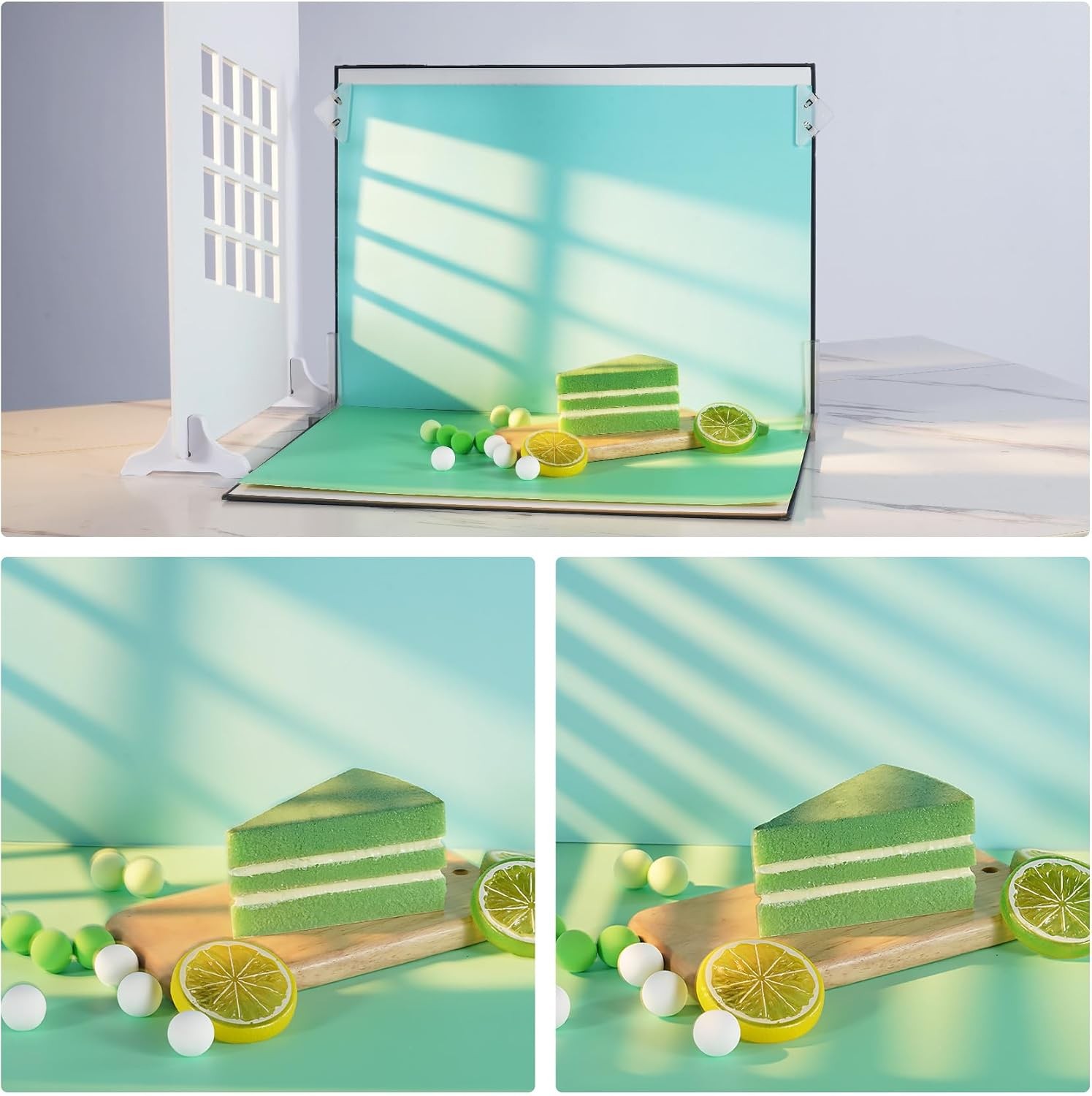 12Pcs 22Patterns Small Product Photography Backdrops Kit Photo Background Food
