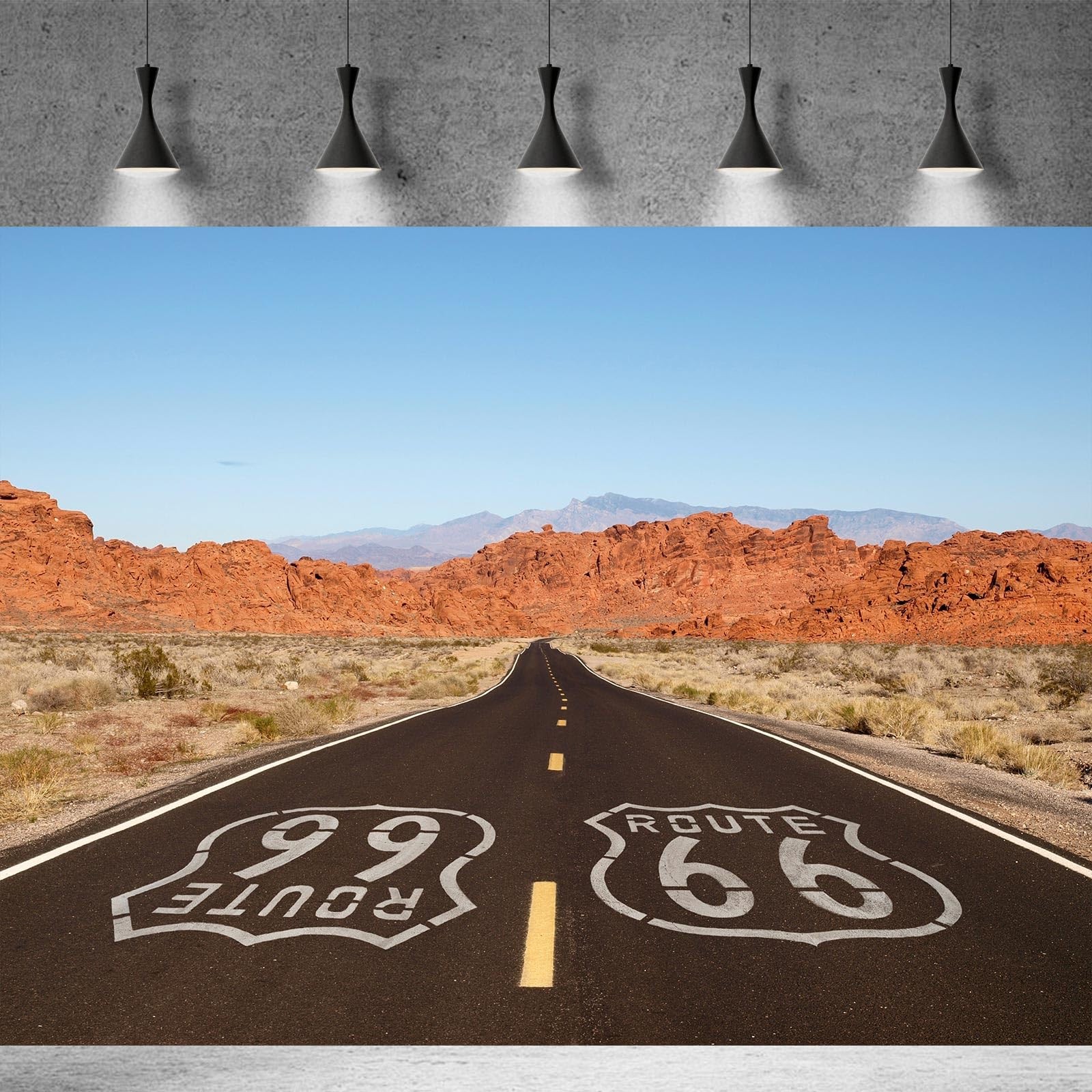 Route 66 Background National Scenic Desert Byway Road Backdrop for Road Trip …