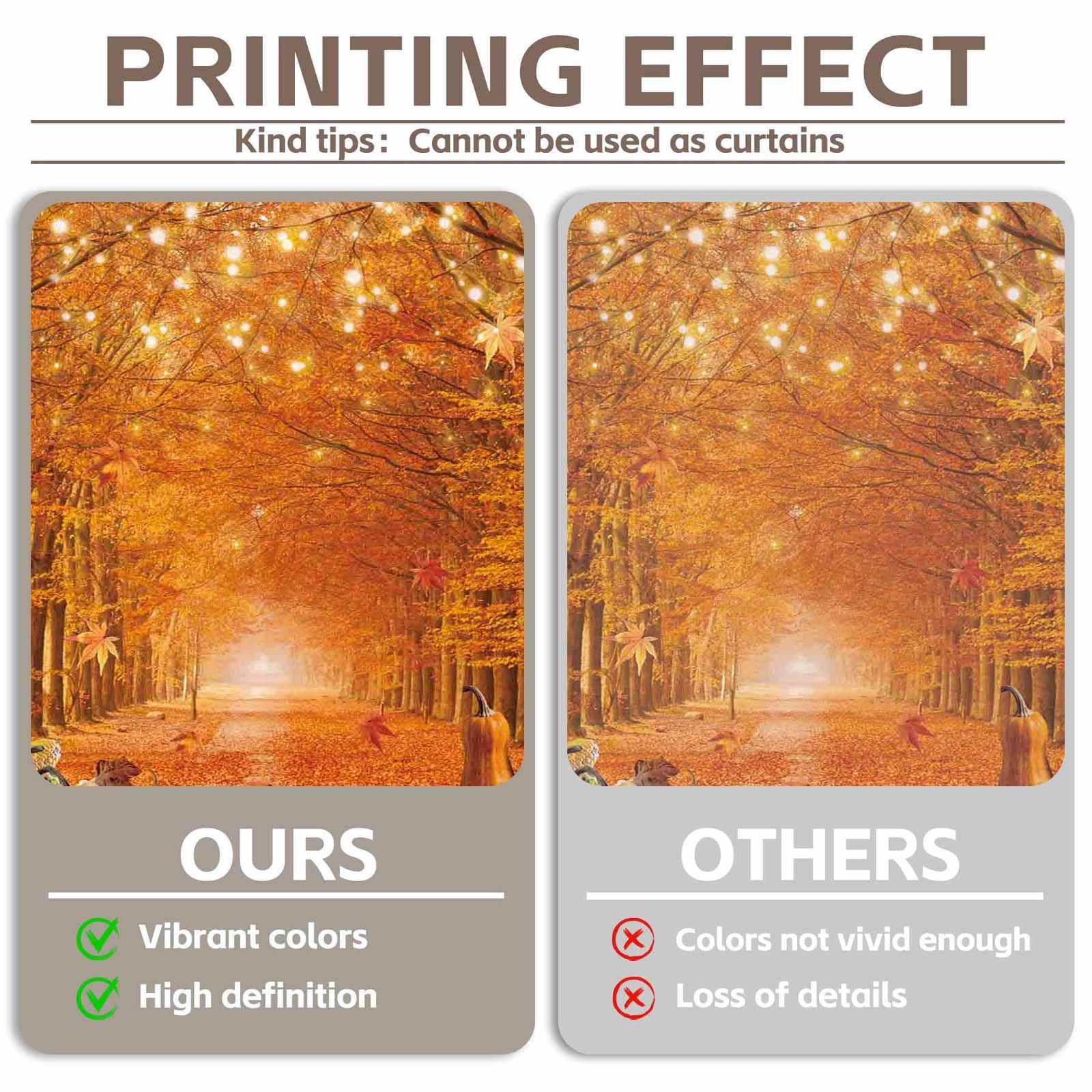 Swepuck 7x5ft Fall Photography Backdrop Autumn Maple Leaves Pumpkin 7’x5′