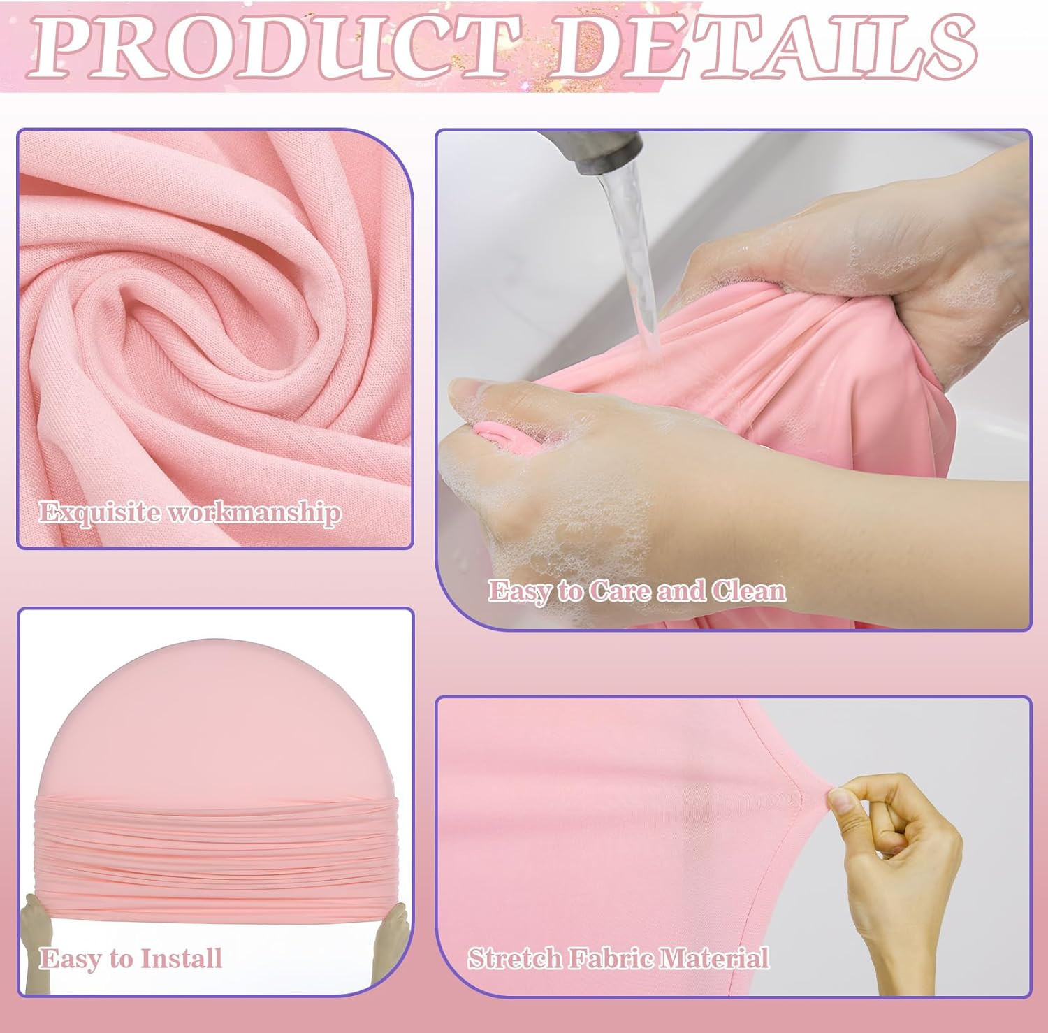 7.2 Ft + 6 Ft Rainbow Arch Backdrop Stand Covers Pastel Background Arched Stretc