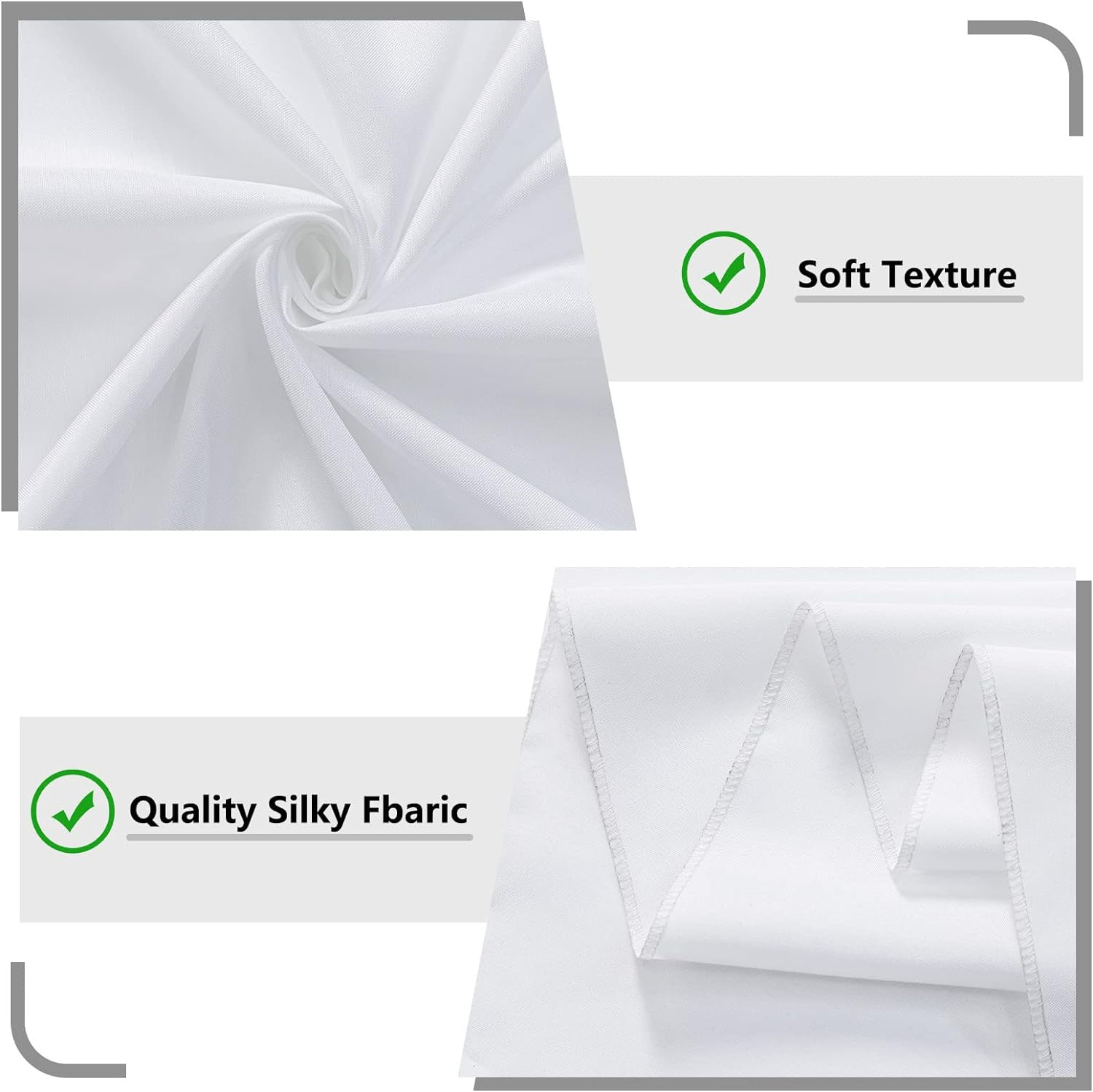 10 ft × 10 ft White Backdrop Curtain for Wedding Decor Holiday Party – White Wed