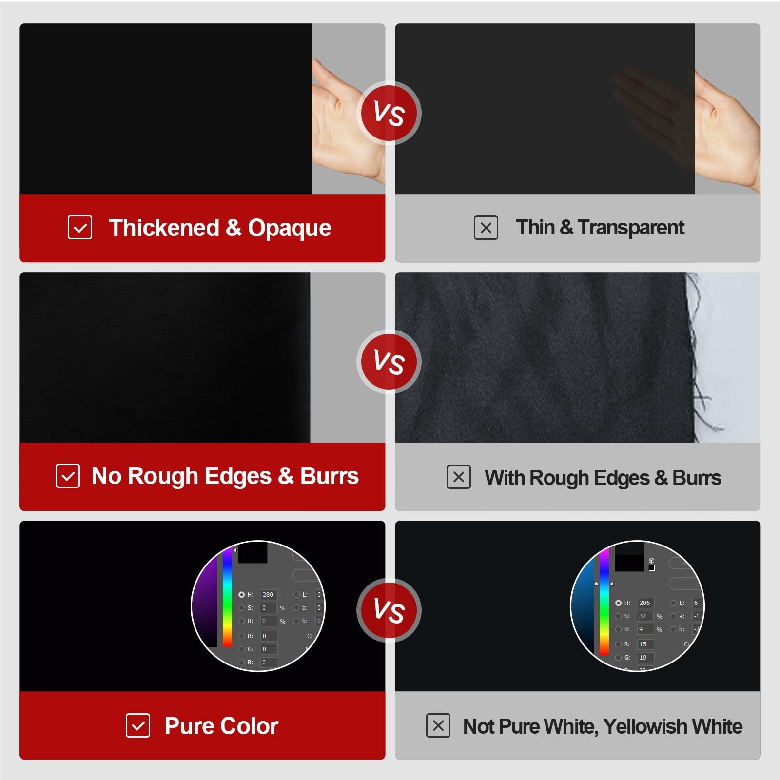 8×10 FT Black Backdrop for Photography, Large Black Screen for Portraits, Bac…