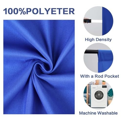 7x10FT Royal Blue Photography Backdrop – Ideal for Photoshoots & Video Recording