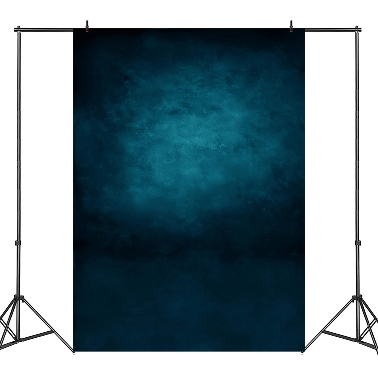 5x7ft Dark Blue Portrait Abstract Backdrop Headshot Background Vinyl Prop