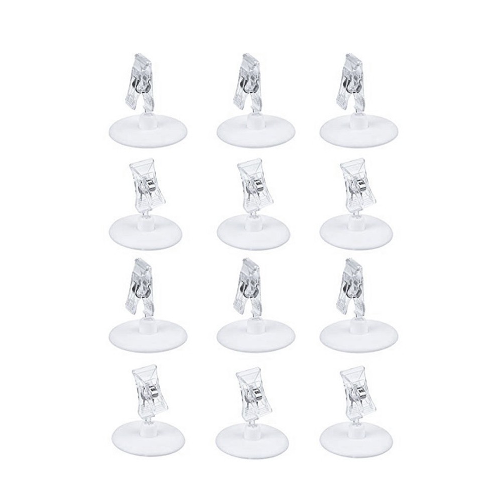 9 Pcs Market Stall Accessories Sign Holder Clip Tabletop Advertising
