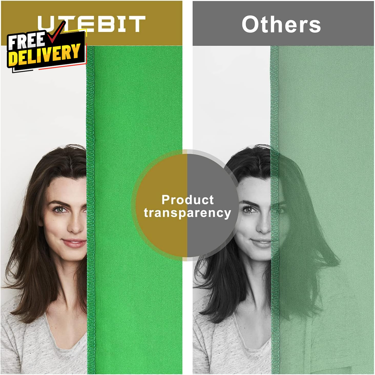 Green Backdrop 5 X 6.5Ft Screen Cloth Background Tiny Screen Sheet for V……..