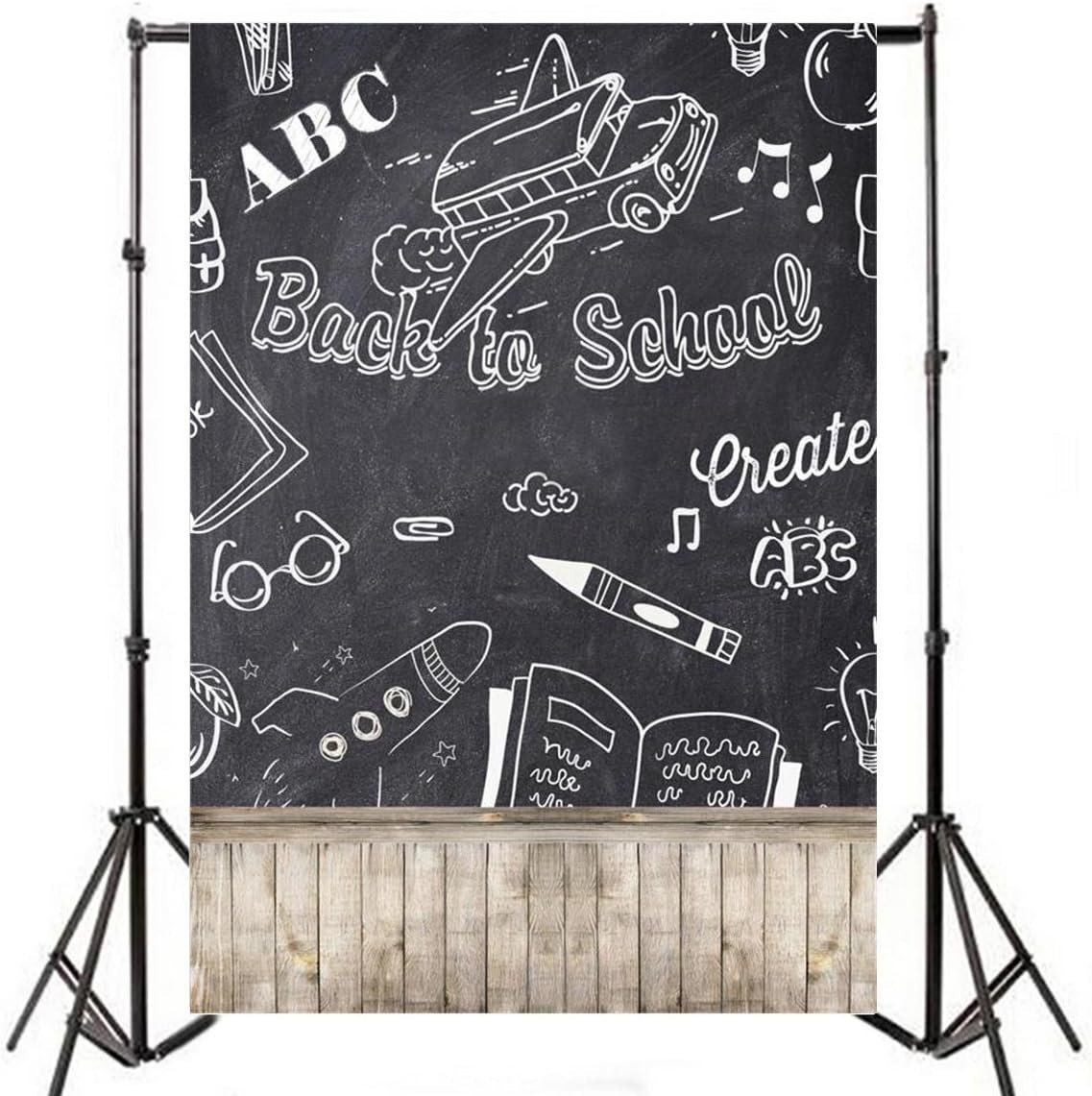 3x5ft Back to School Vinyl Backdrop – Lightweight, Durable & Water-Resistant