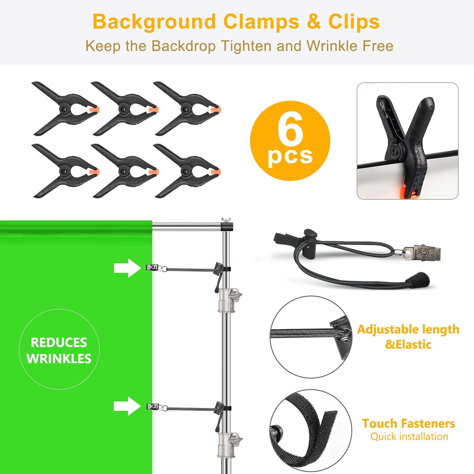 9.2 x 10 Ft Stainless Steel Backdrop Stand Heavy Duty, Adjustable Backdrop St…