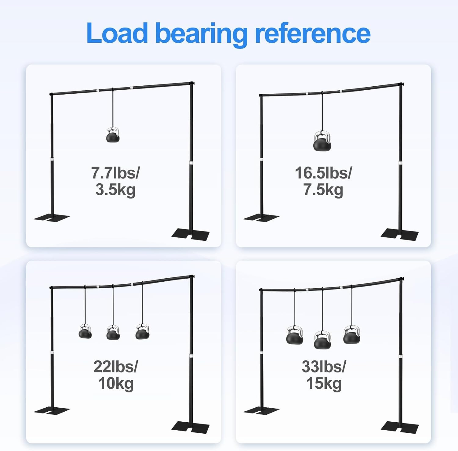 EMART Heavy Duty Backdrop Stand for Parties, 10X10 Ft Pipe and Drape Adjustable