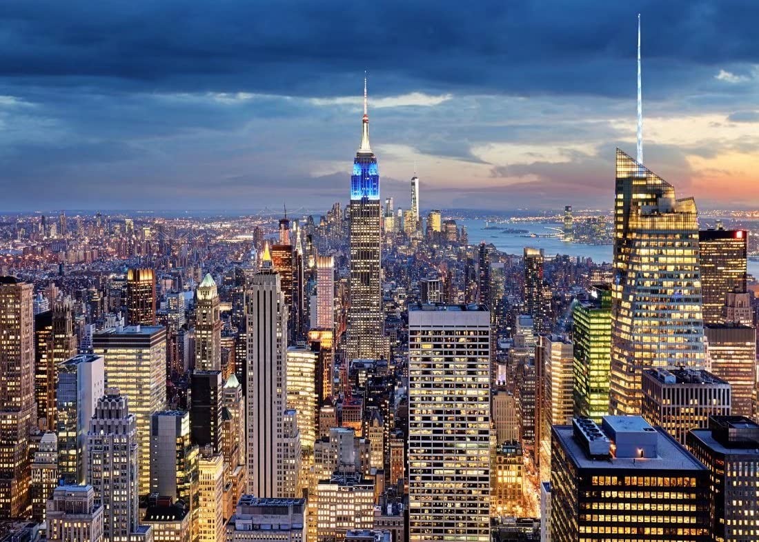 7×5 Ft New York Cityscape Backdrop Manhattan Skyline Photography Background