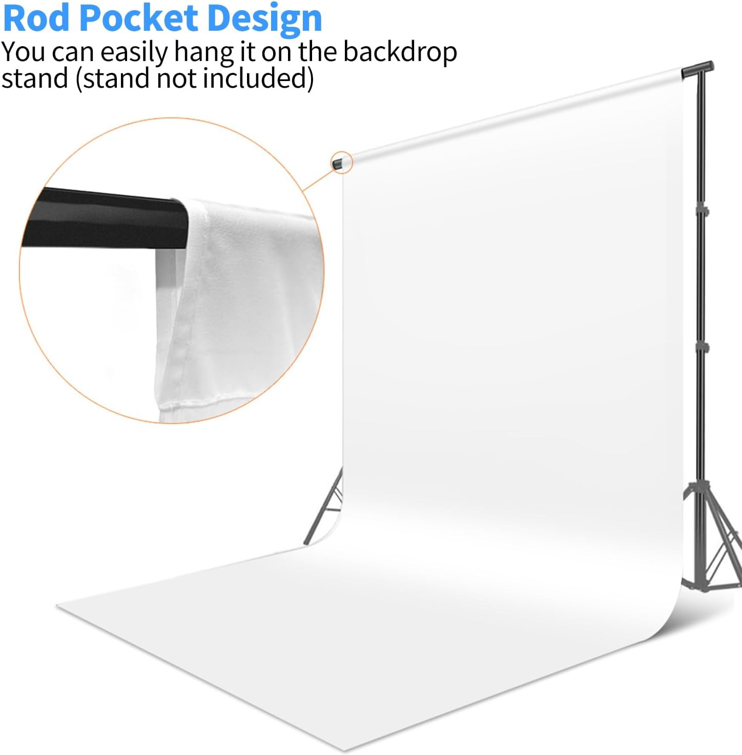 Cortinas de fondo para fotografía, fondo blanco para sesión de fotos,