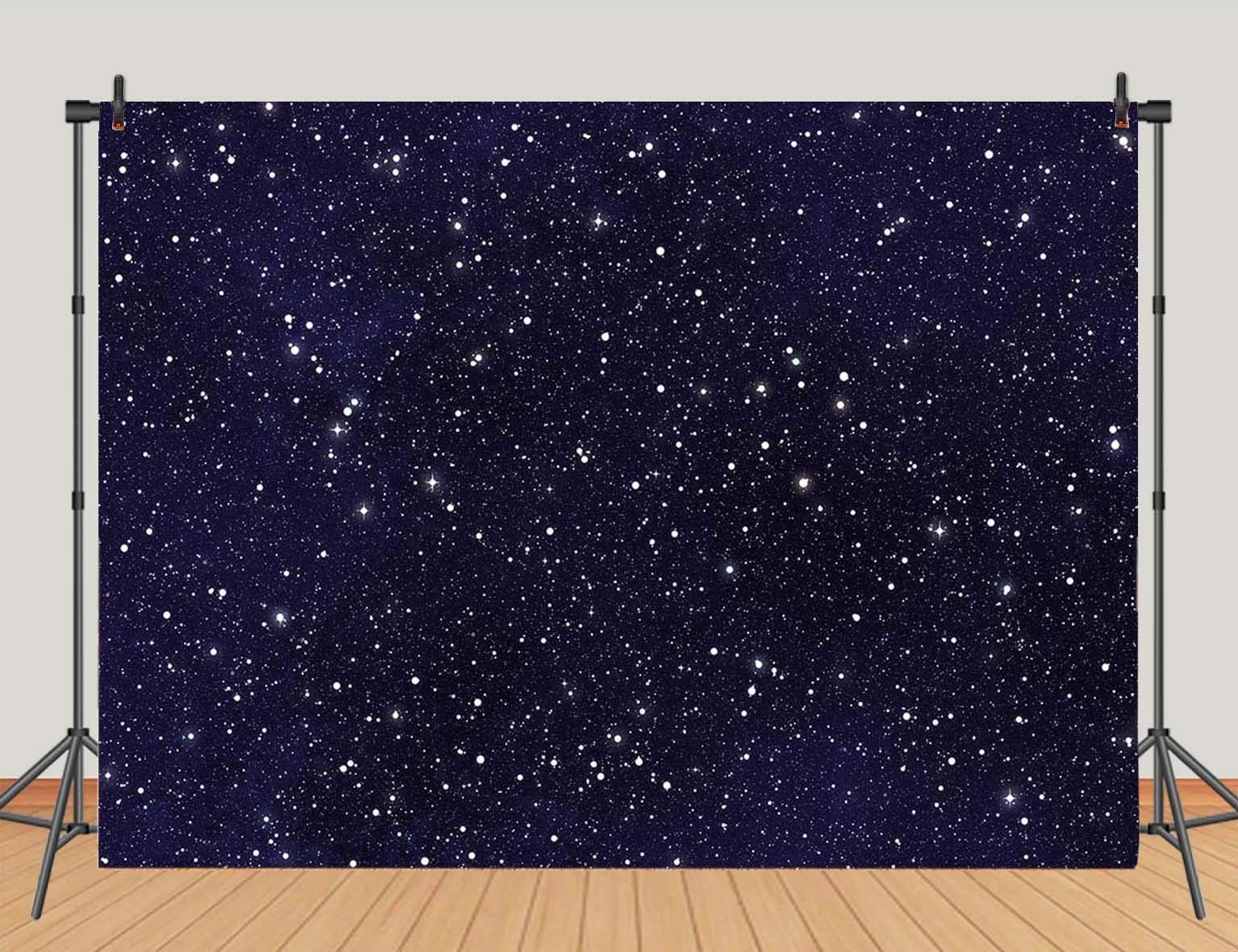 Night Sky Star Backdrops Universe Space Theme Starry Photography Backdrop Galaxy