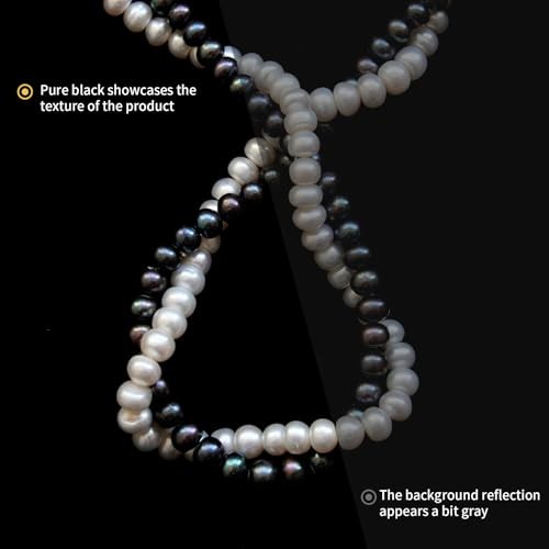 Product Photography Backdrops – Light-Absorption Black Flocked Black and White