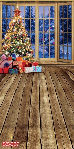 10’x20′ CP Christmas Season Scenic Microfiber Fabric background backdrop SZ027