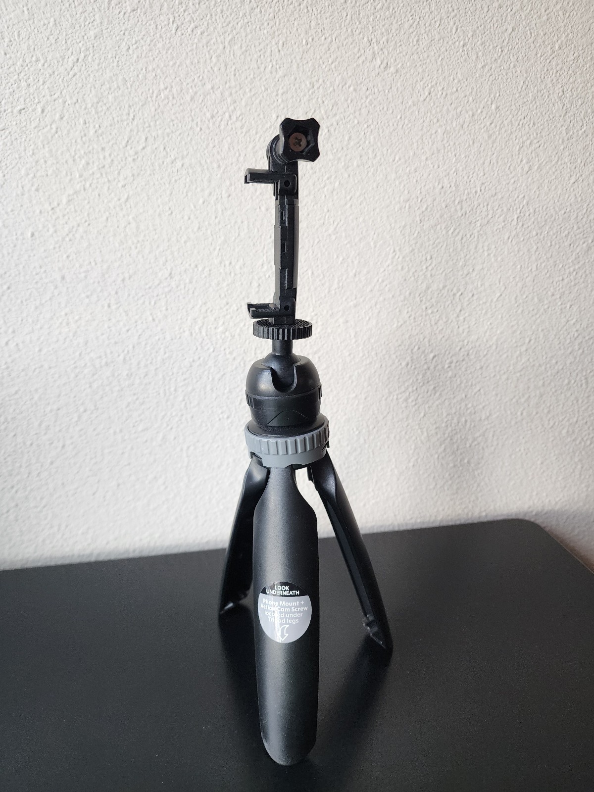 Set of Bower Content Creator Items: Table Tripod, 5 x 7 Green Screen, & 4 clamps