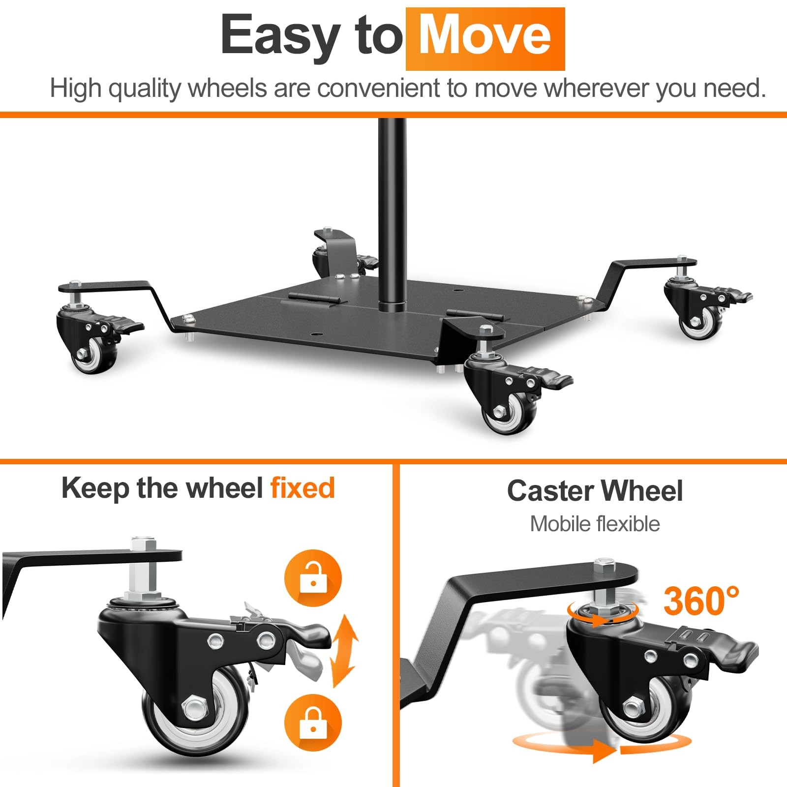 Backdrop Stand with Wheels, 8.5x10ft Adjustable Photo Background Holder with …