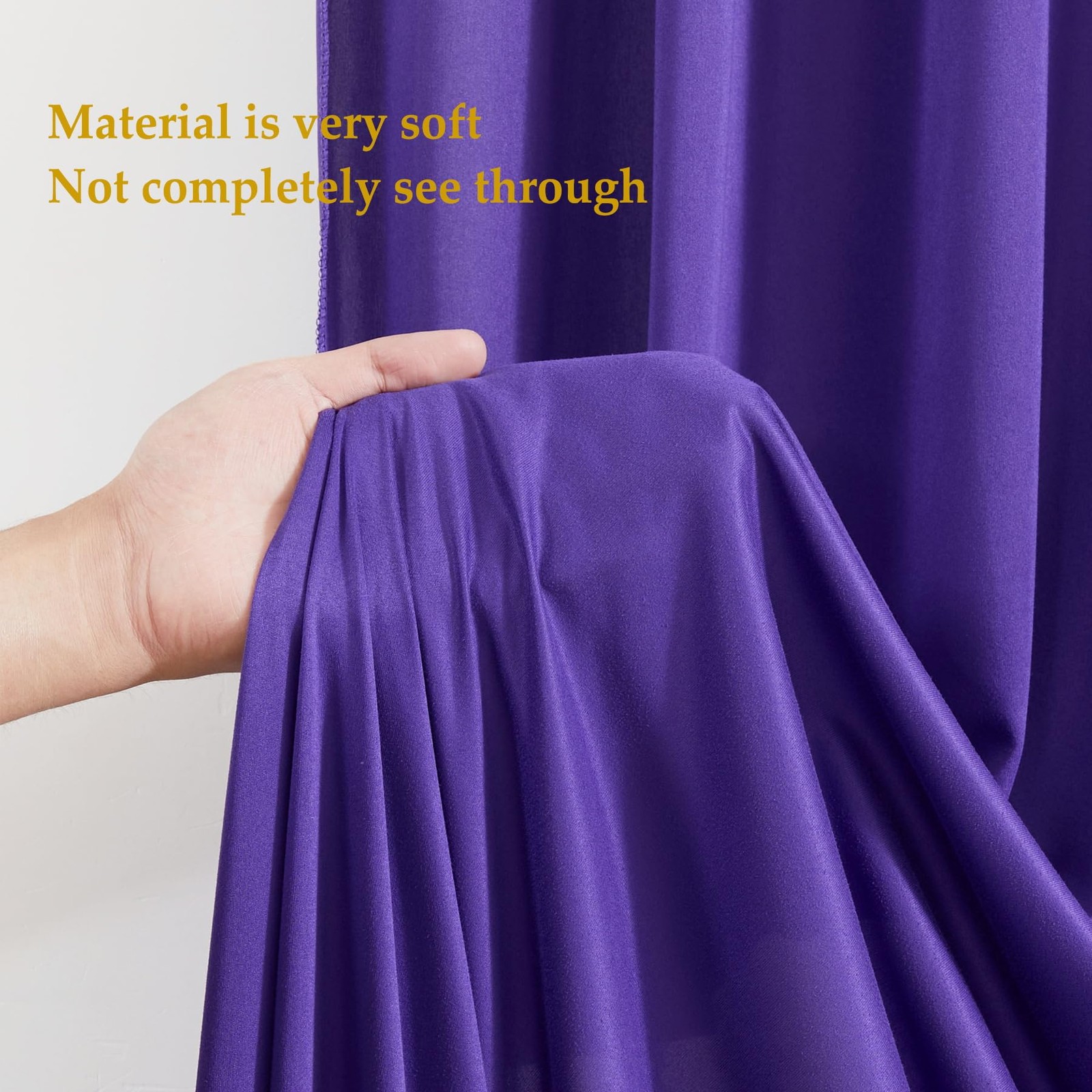 8x10FT Dark Purple Backdrop Curtains for Wedding Parties, Free Polyester Phot…